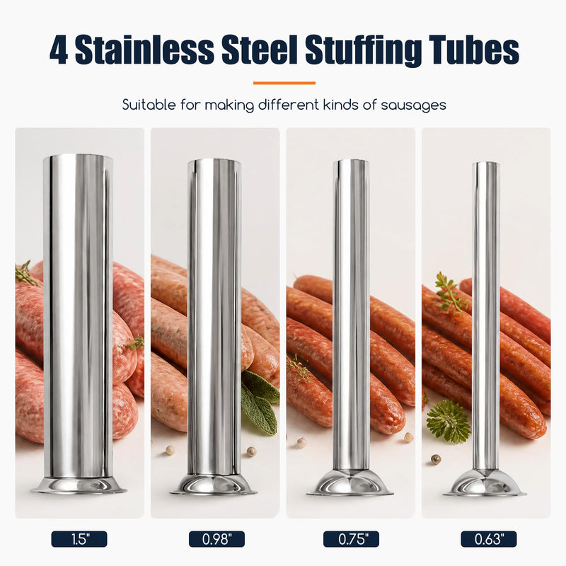 Load image into Gallery viewer, Goplus Electric Sausage Stuffer with 4 Stuffing Tubes Foot Pedal & Stepless Speed