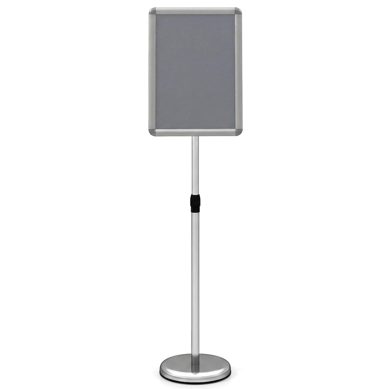 Load image into Gallery viewer, Goplus 11 x 17 Inch Height Adjustable Floor Standing Poster Stand with Snap-Open Frame & 360° Rotation