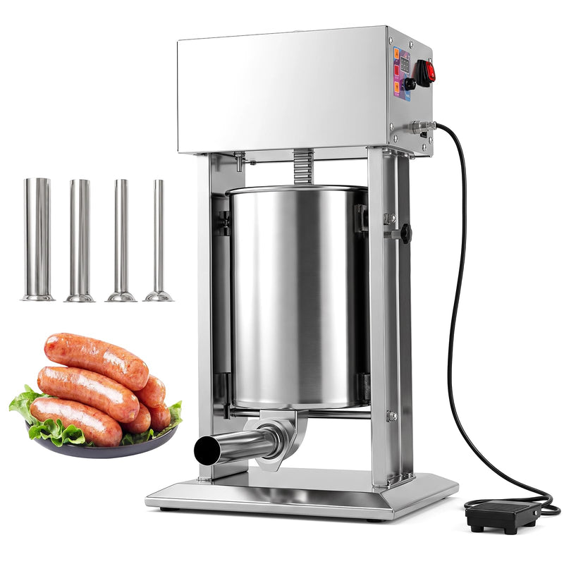 Load image into Gallery viewer, Goplus Electric Sausage Stuffer with 4 Stuffing Tubes Foot Pedal & Stepless Speed