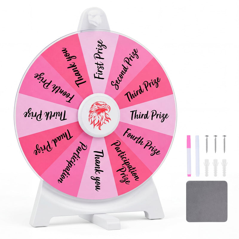 Load image into Gallery viewer, Goplus 12 inch Spinning Prize Wheel with Blackboard Marker Eraser & Spare Pointer