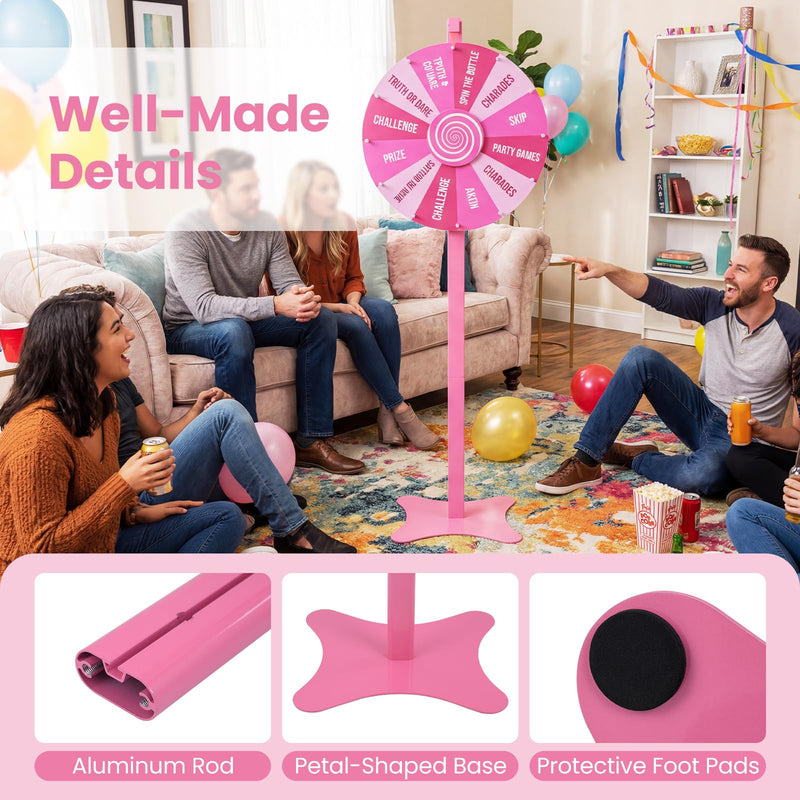 Load image into Gallery viewer, Goplus 18"/24" Prize Wheel with Blackboard Marker Eraser & Spare Pointer