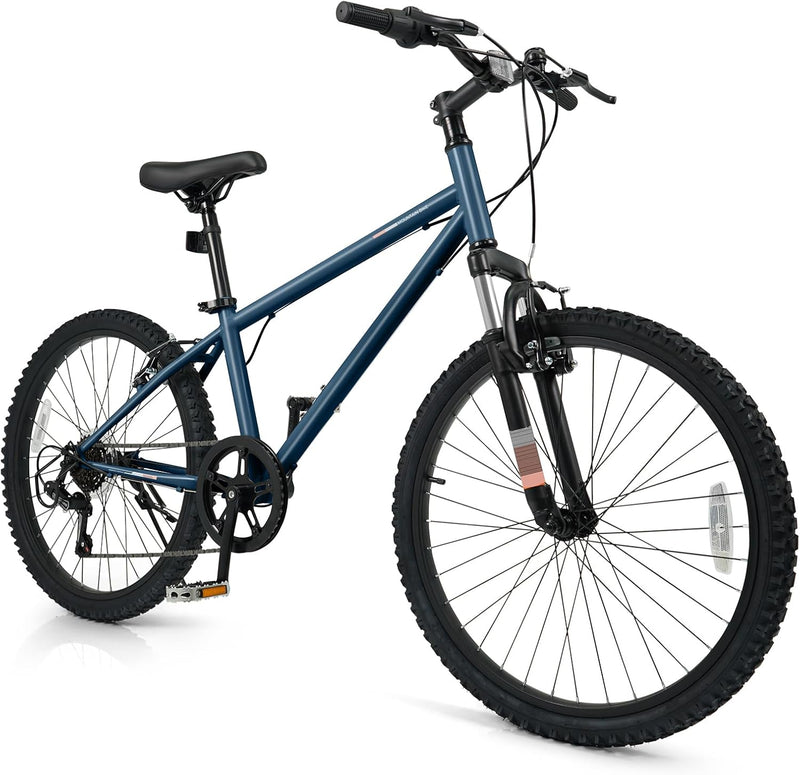 Load image into Gallery viewer, Goplus 20/24 Inch Kids Mountain Bike w/ 6-Speed Drivetrain & Suspension Fork