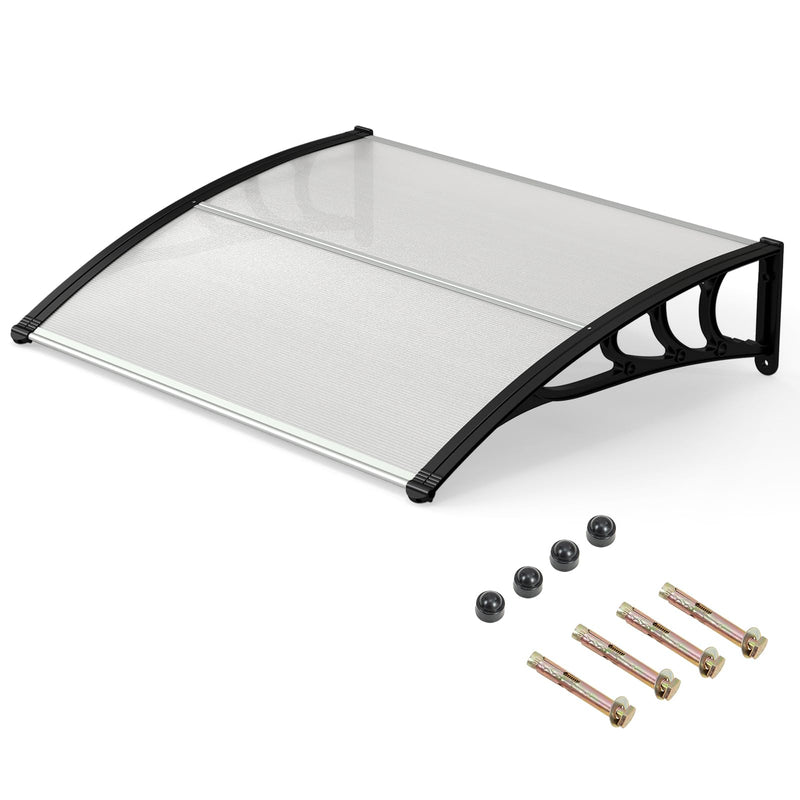Load image into Gallery viewer, Goplus 39” x 30” Window Door Awning with Rain Snow Sunlight & UV Protection for Door Entrance