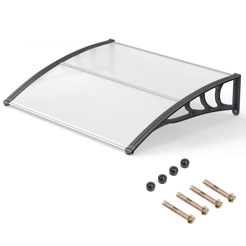 Load image into Gallery viewer, Goplus 39” x 30” Window Door Awning with Rain Snow Sunlight & UV Protection for Door Entrance