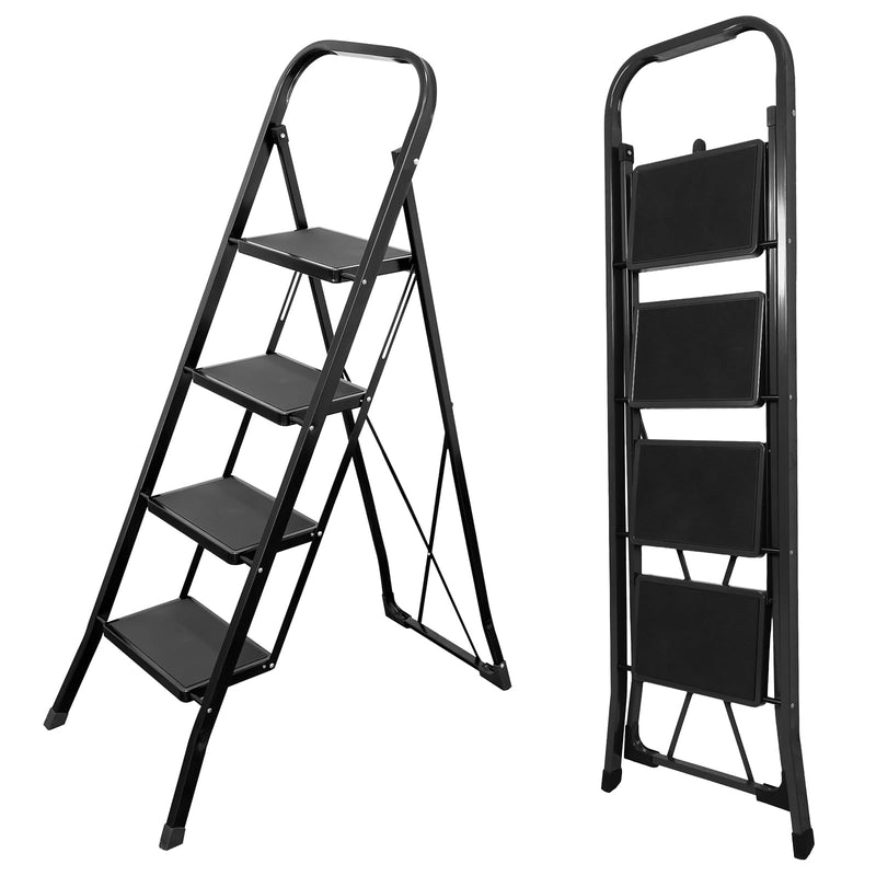 Load image into Gallery viewer, Goplus 2/3/4 Step Ladder | Folding Step Stool with Handrail and Anti-Slip Pedals
