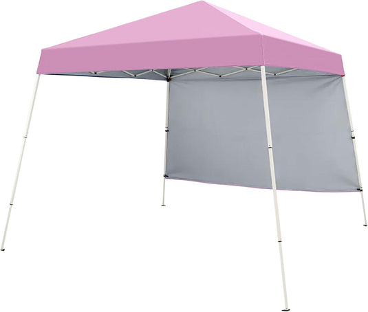 Goplus 8 X 8 FT Pop up Canopy Tent with 1 Sidewall