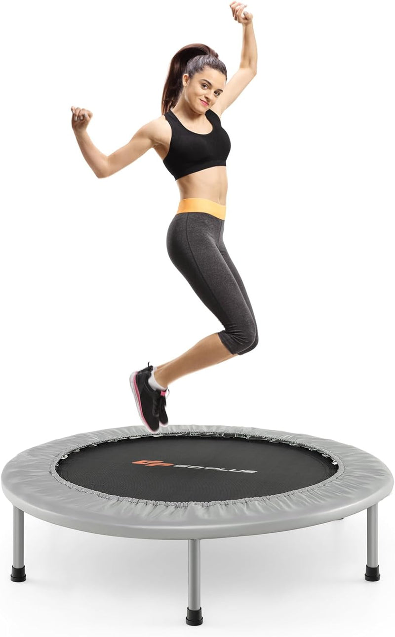 Load image into Gallery viewer, Goplus Mini Folding Trampoline, Foldable Fitness Rebounder for Children