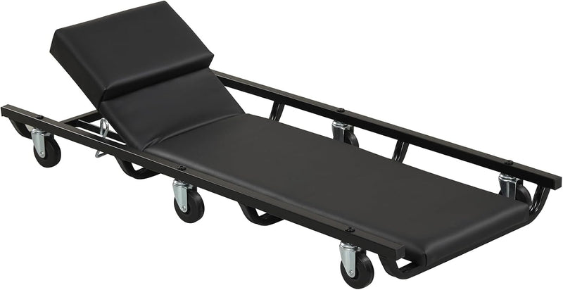 Load image into Gallery viewer, Goplus 40 Inch Padded Rolling Creeper with Adjustable Backrest & Headrest