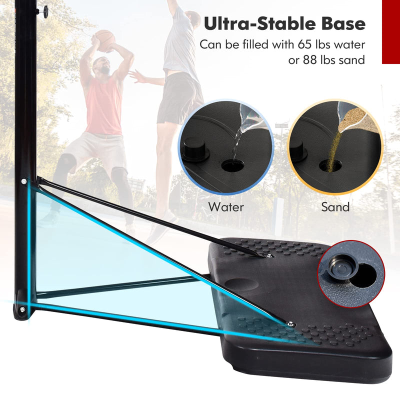 Load image into Gallery viewer, Goplus Portable Basketball Hoop Outdoor