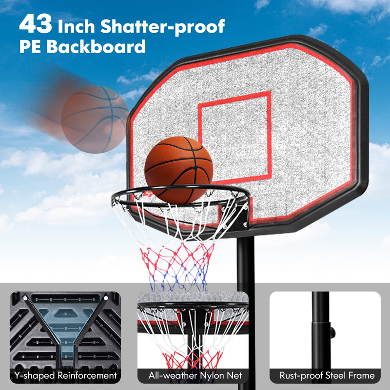 Load image into Gallery viewer, Goplus Portable Basketball Hoop Outdoor