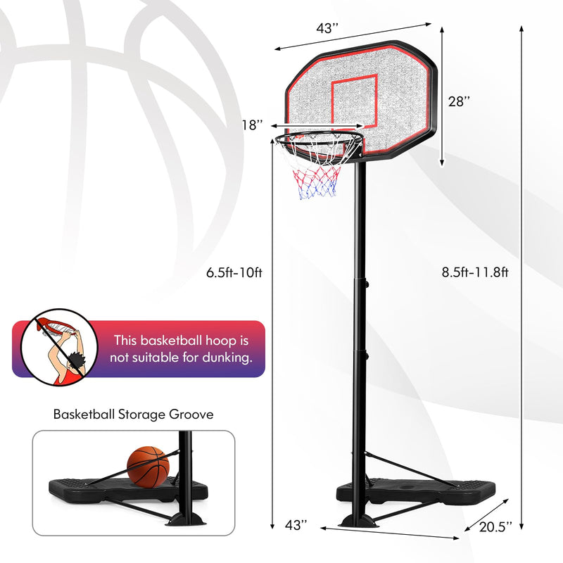 Load image into Gallery viewer, Goplus Portable Basketball Hoop Outdoor