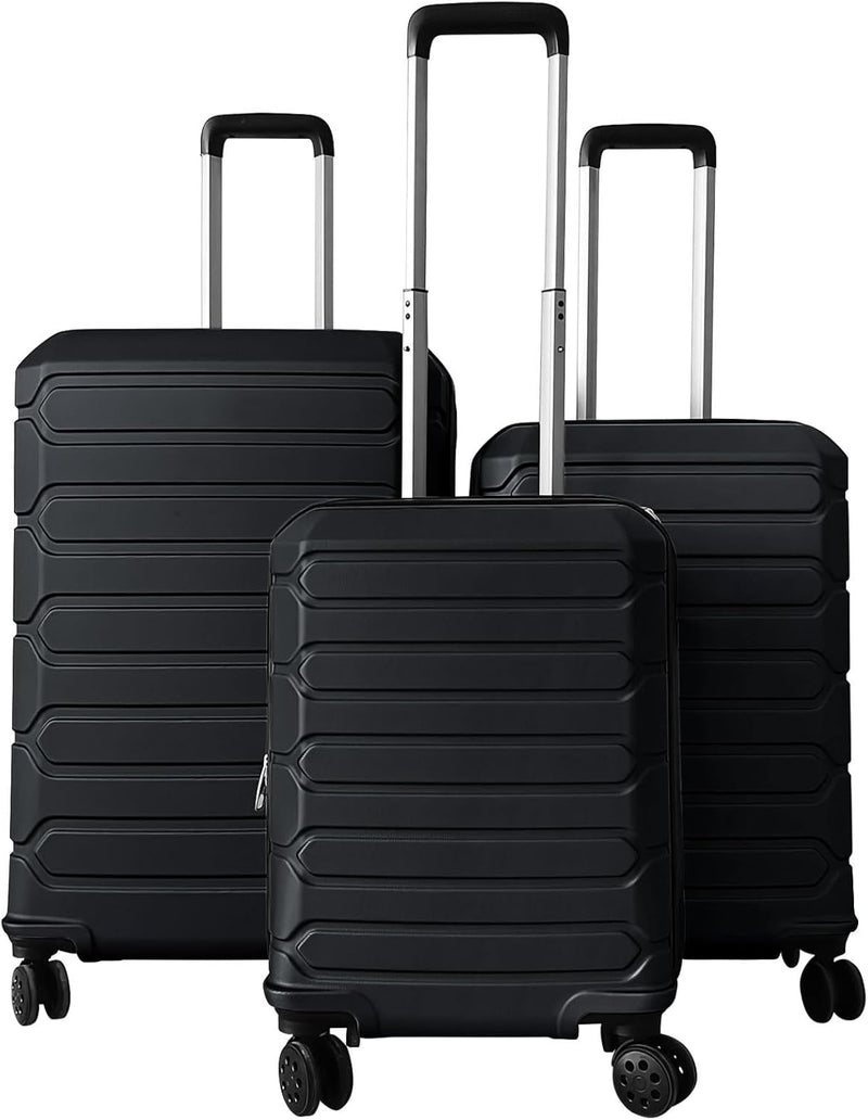 Load image into Gallery viewer, Goplus 20/24/28 Inch Lightweight Hardshell Suitcases with 360° Spinner Wheels(3 Piece Cross Stripe)