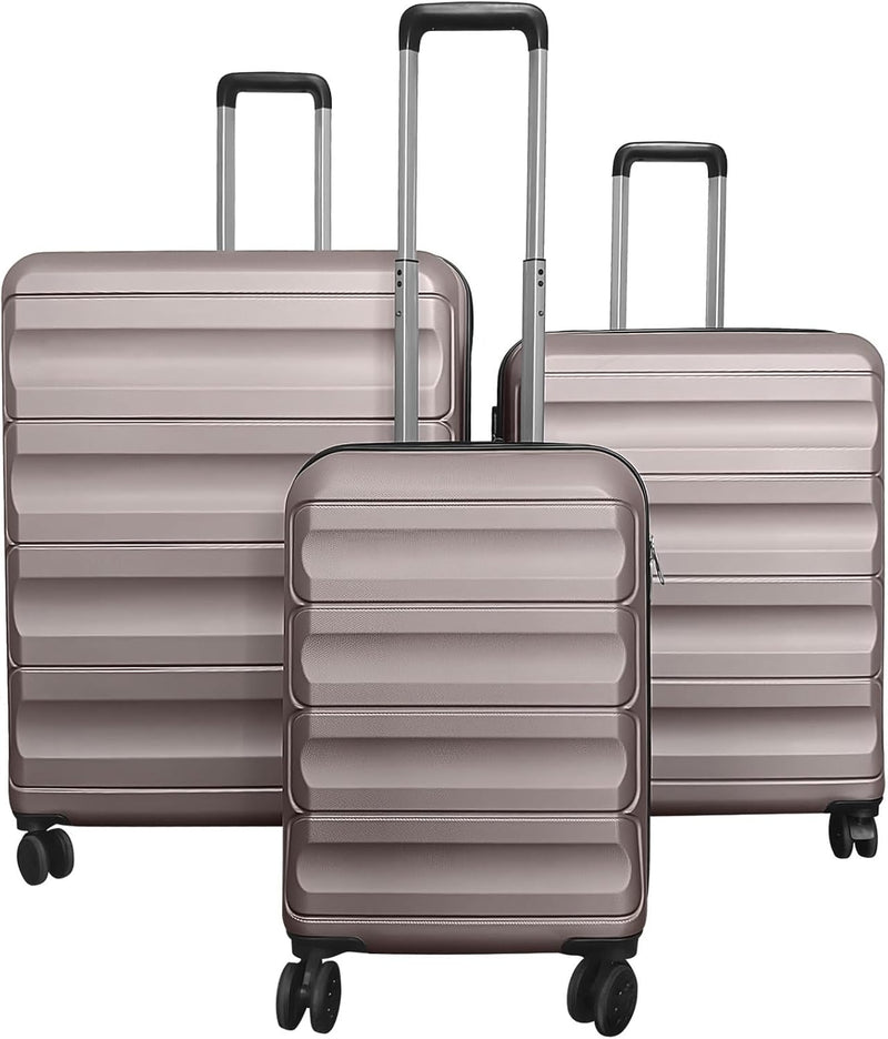 Load image into Gallery viewer, Goplus 20/24/28 Inch Lightweight Hardshell Suitcases with 360° Spinner Wheels(3 Piece Wide Cross Stripe)