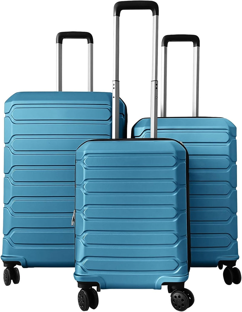 Load image into Gallery viewer, Goplus 20/24/28 Inch Lightweight Hardshell Suitcases with 360° Spinner Wheels(3 Piece Cross Stripe)