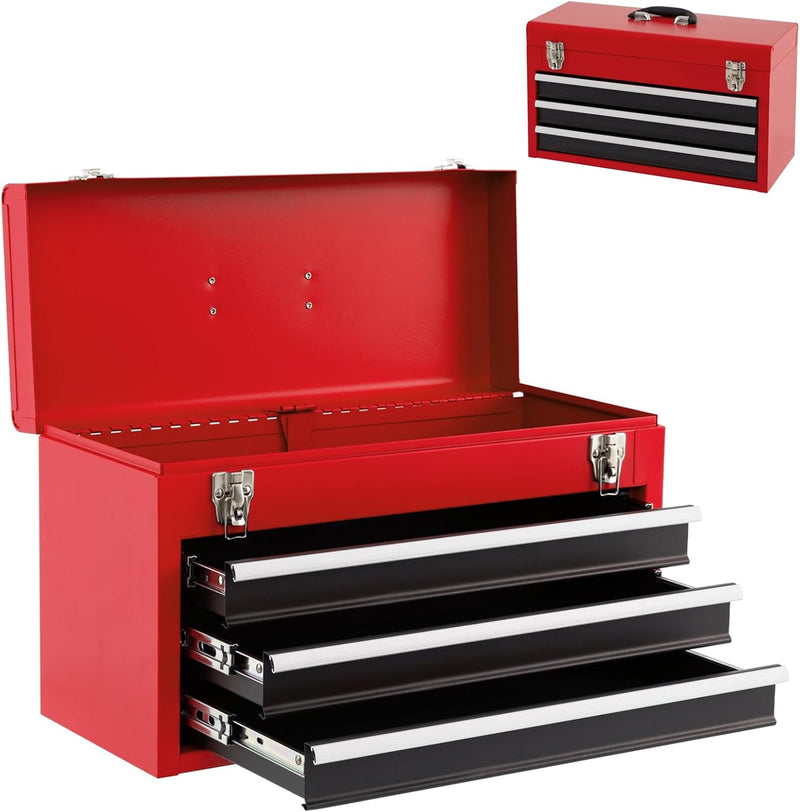 Load image into Gallery viewer, Tool Chest 20-Inch Portable Tool Box Steel Cabinet