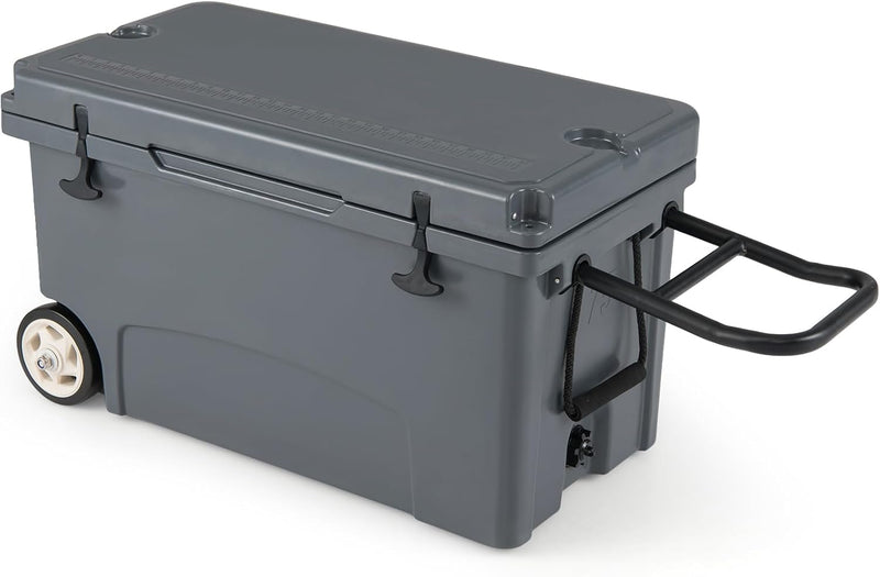 Load image into Gallery viewer, Goplus 75QT Portable Hard Cooler w/6-Day Ice Retention Pull Handle Wheels