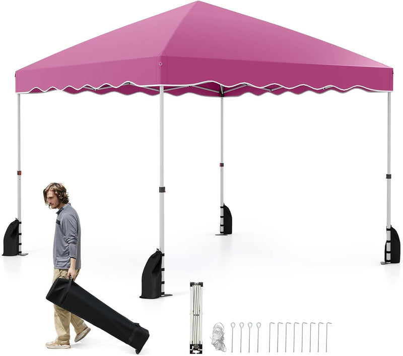 Load image into Gallery viewer, Goplus 10 X 10 FT Pop up Canopy Tent with Wheeled Bag