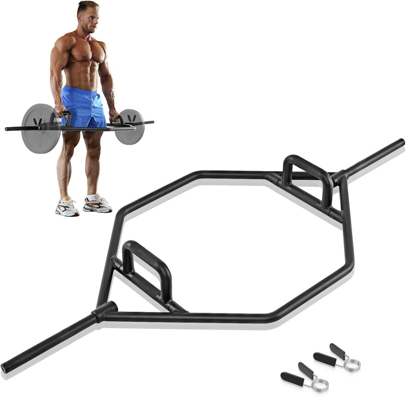 Load image into Gallery viewer, Goplus 56’’ Olympic Hex Trap Bar, Fit 1’’ Weight Plates
