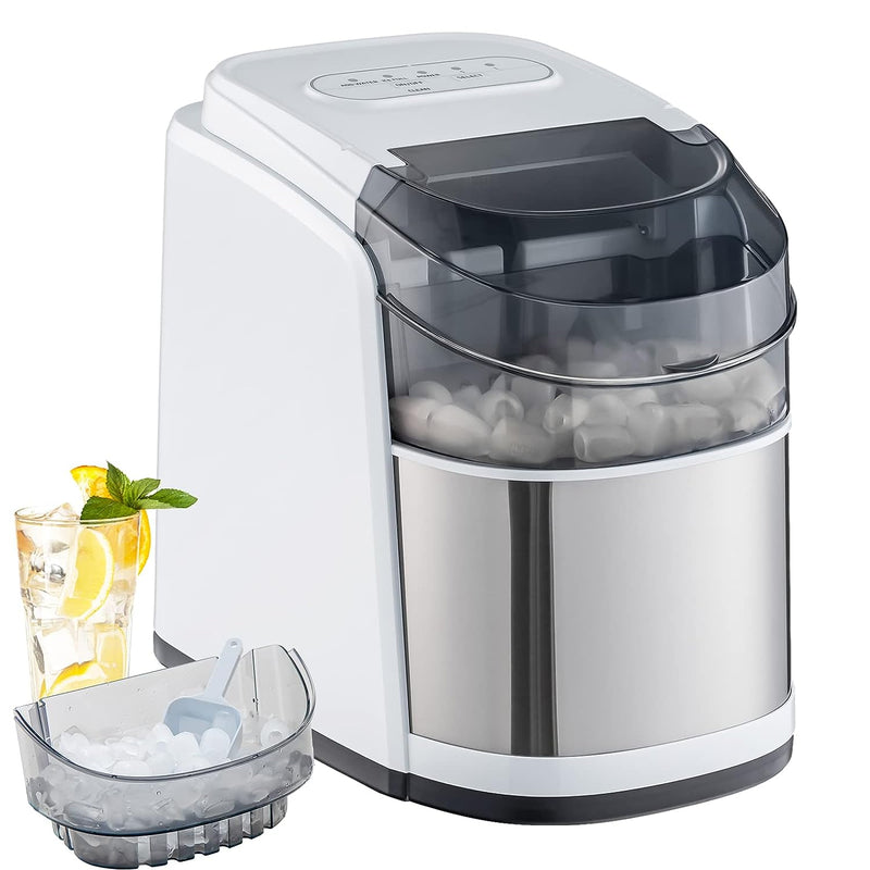 Load image into Gallery viewer, Countertop Ice Maker, 26.5 LBS/24H, 9 Cubes in 6 Mins, S/L Size, Self-Cleaning Function