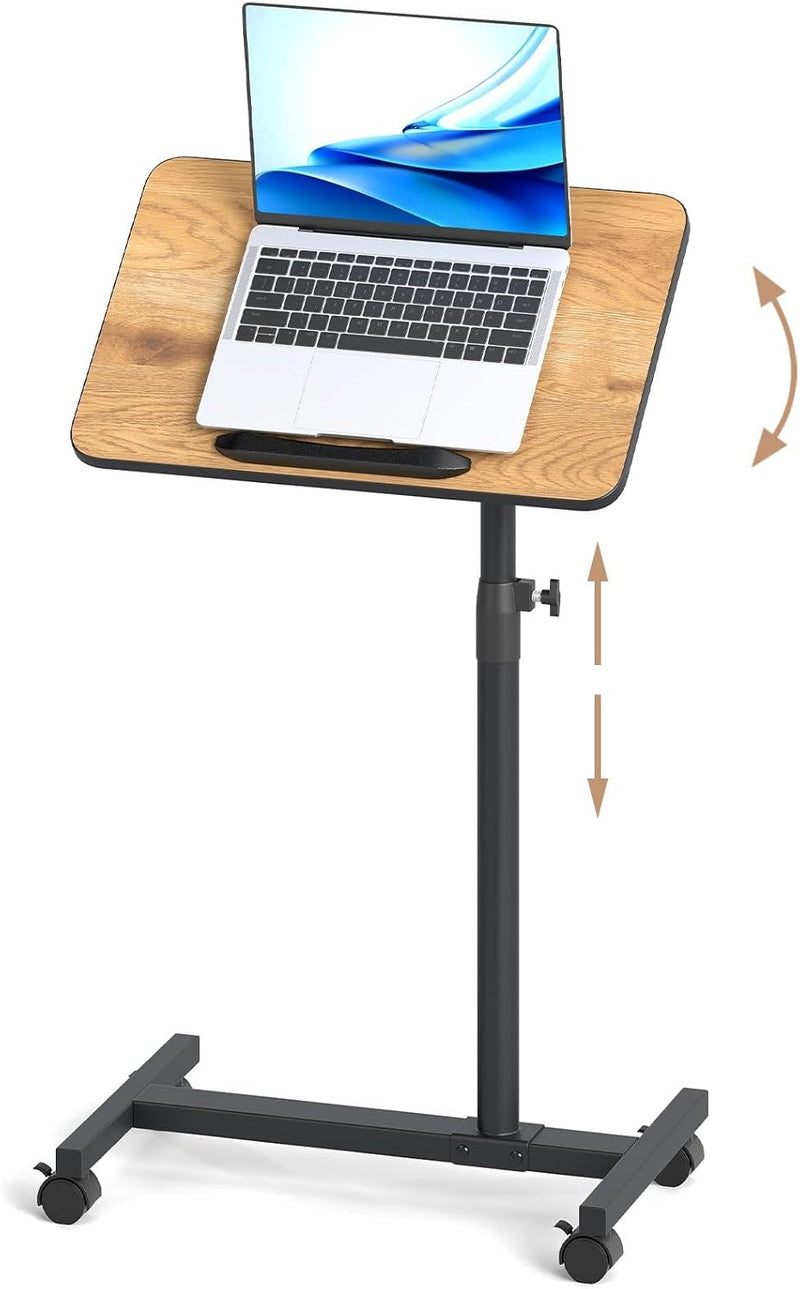 Load image into Gallery viewer, Goplus Overbed Table Adjustable Medical Bedside Table Hospital Food Tray