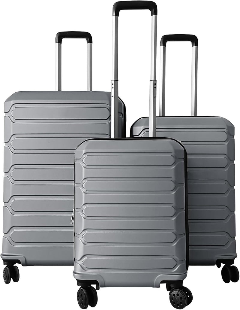 Load image into Gallery viewer, Goplus 20/24/28 Inch Lightweight Hardshell Suitcases with 360° Spinner Wheels(3 Piece Cross Stripe)