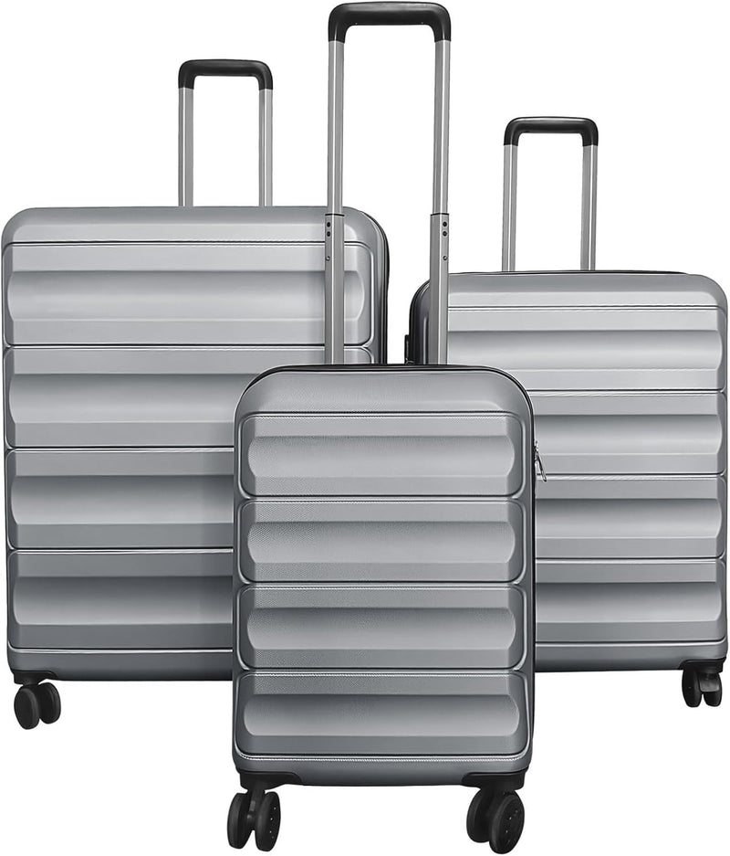 Load image into Gallery viewer, Goplus 20/24/28 Inch Lightweight Hardshell Suitcases with 360° Spinner Wheels(3 Piece Wide Cross Stripe)