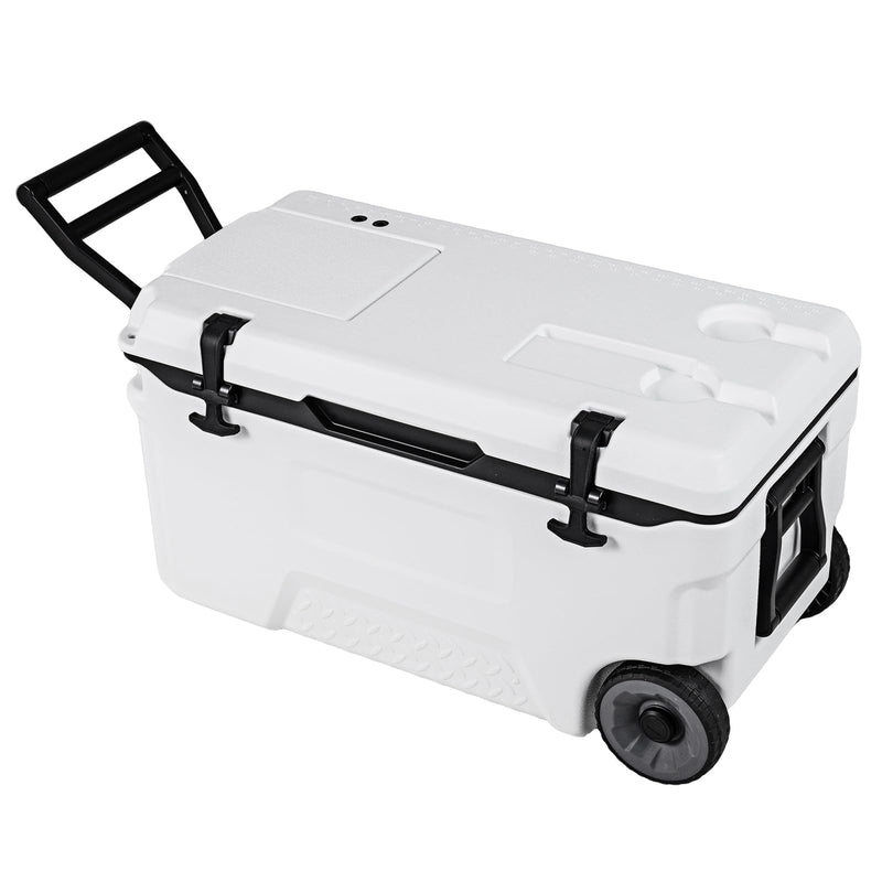 Load image into Gallery viewer, Goplus 53/74 QT Insulated Hard Cooler Portable Rolling Cooler w/Wheels