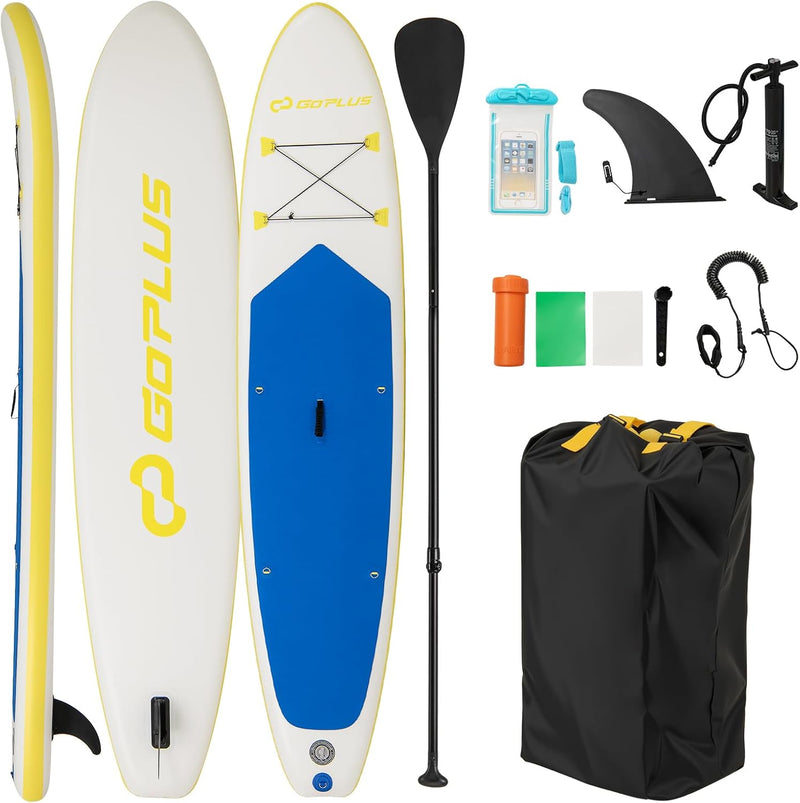 Load image into Gallery viewer, Goplus 11FT Inflatable Stand Up Paddle Board with Waterproof Phone Bag