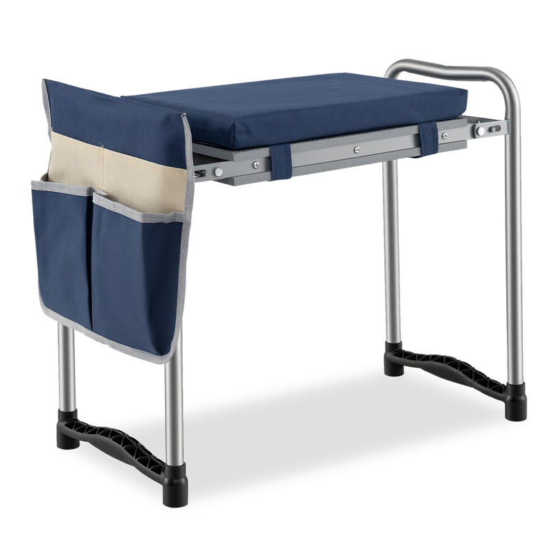 Load image into Gallery viewer, Goplus 11" Wide 2-in-1 Foldable Garden Kneeler and Seat for Seniors