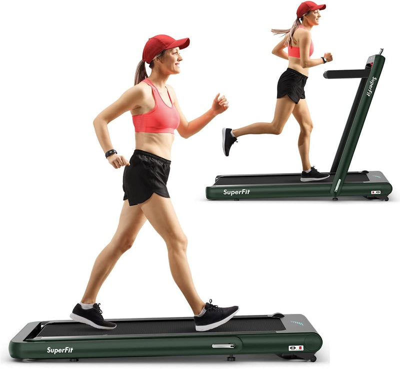 Load image into Gallery viewer, Goplus 2 in 1 Folding Treadmill, 4.75HP Superfit Under Desk Electric Treadmill with APP Control
