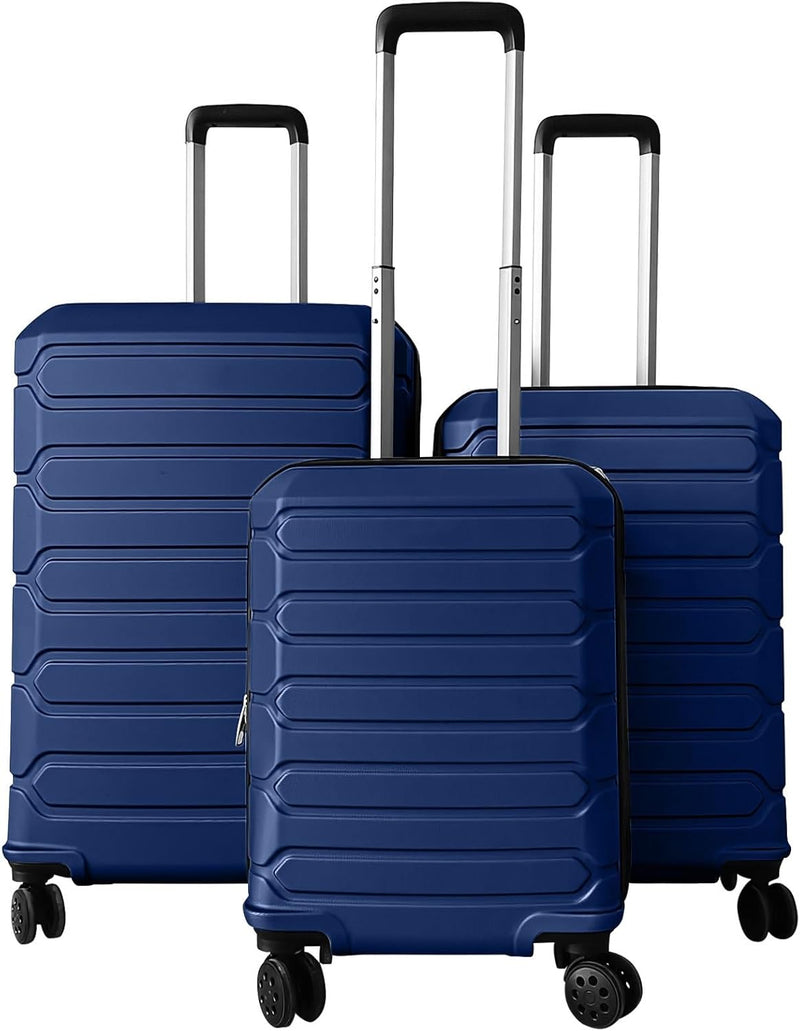 Load image into Gallery viewer, Goplus 20/24/28 Inch Lightweight Hardshell Suitcases with 360° Spinner Wheels(3 Piece Cross Stripe)