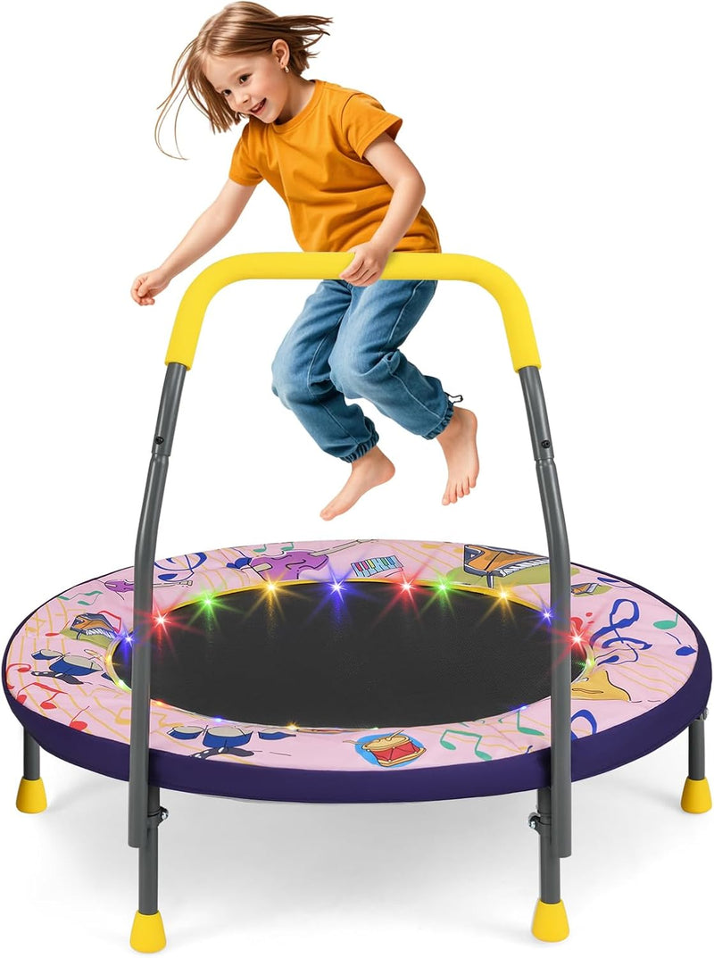 Load image into Gallery viewer, Goplus 36'' Foldable Toddler Trampoline for Kids