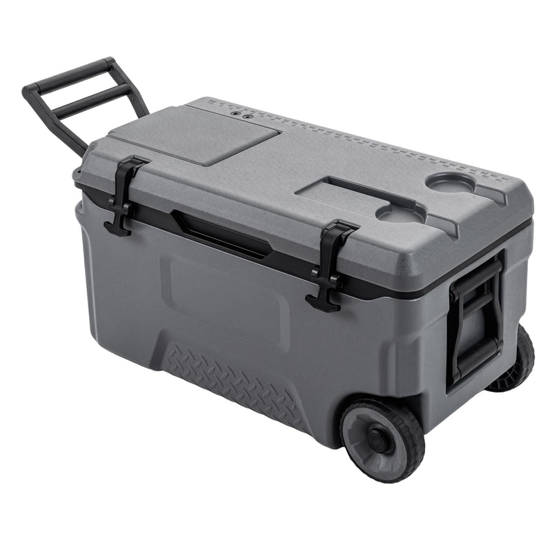 Load image into Gallery viewer, Goplus 53/74 QT Insulated Hard Cooler Portable Rolling Cooler w/Wheels