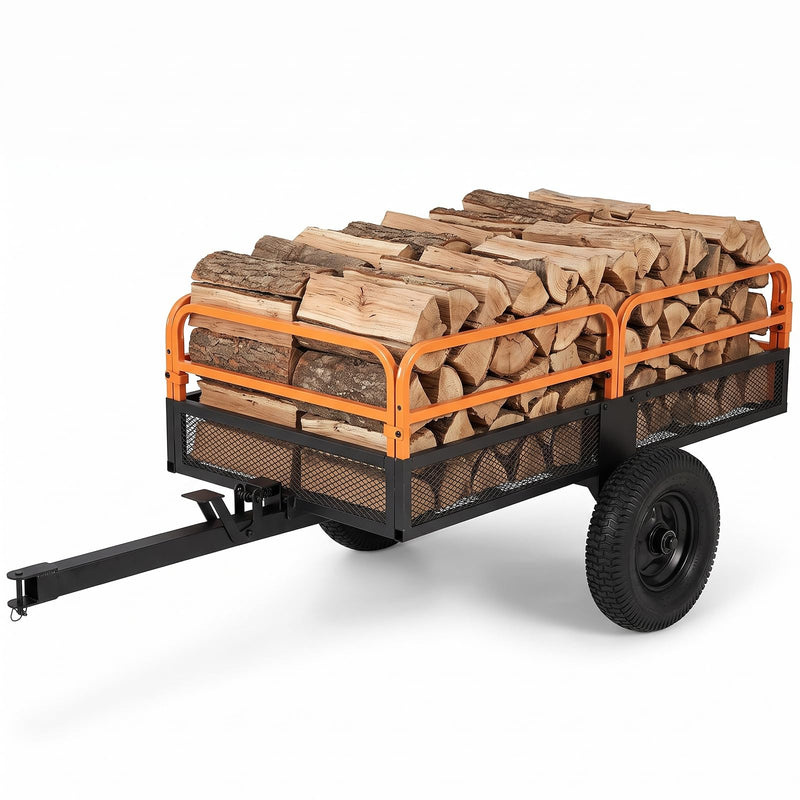 Load image into Gallery viewer, Goplus 1540 LBS Capacity 17.6 Cu. Ft Heavy Duty Metal Dump Cart Trailer