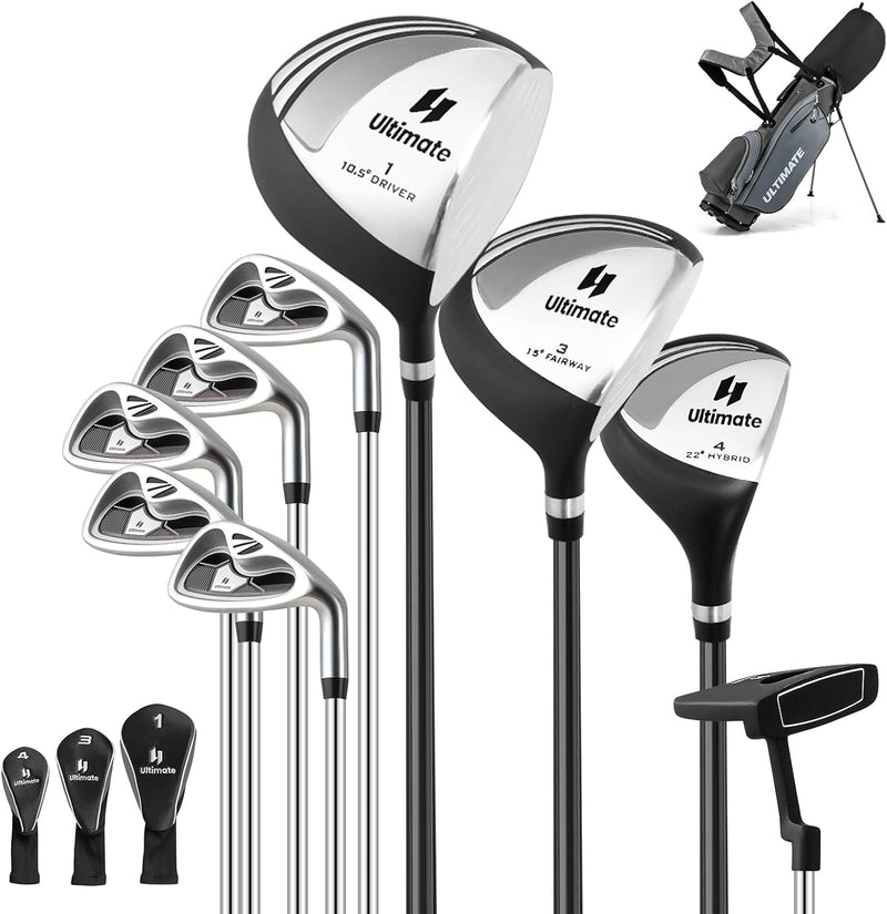 Load image into Gallery viewer, Goplus Complete Golf Club Set for Men, 9 Pieces Golf Clubs with Stand Bag, Men's Right Handed