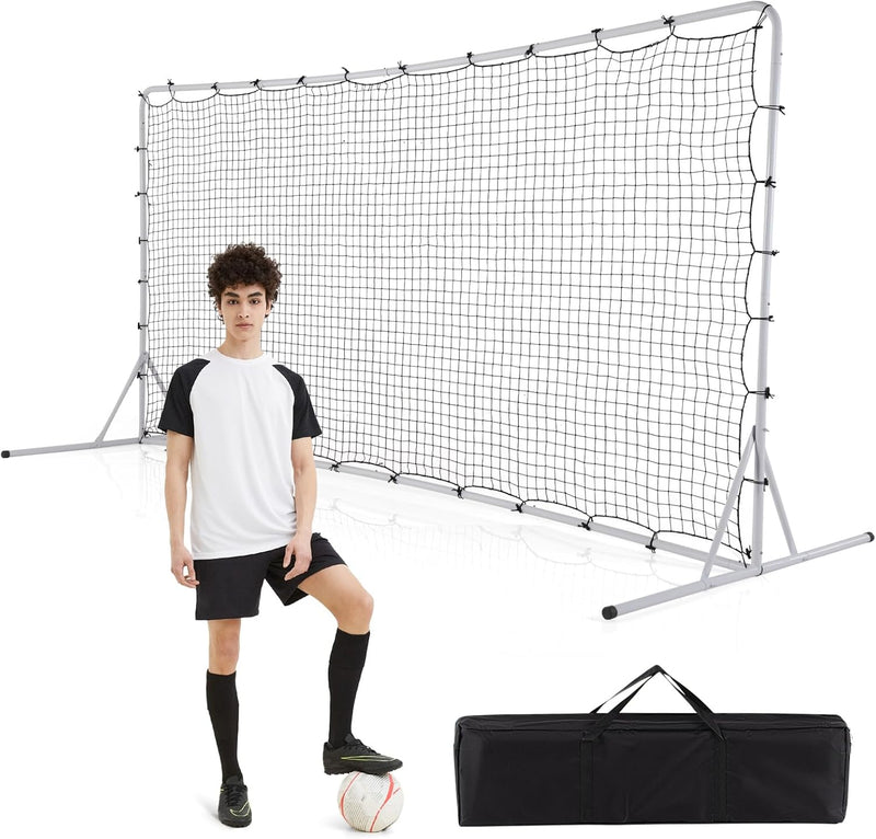 Load image into Gallery viewer, Goplus Soccer Rebounder Net, 12FTx6FT Soccer Training Equipment w/Portable Carrying Bag
