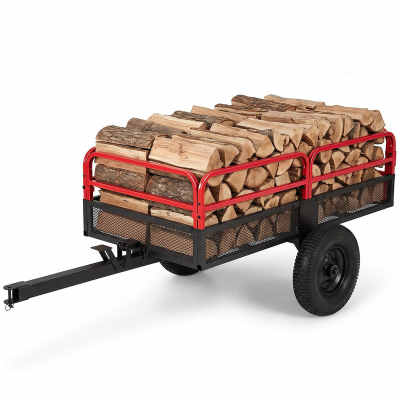 Load image into Gallery viewer, Goplus 1540 LBS Capacity 17.6 Cu. Ft Heavy Duty Metal Dump Cart Trailer
