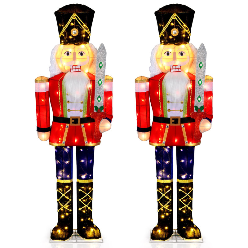 Load image into Gallery viewer, Goplus 5 FT Nutcracker Christmas Decor Outdoor with 100 LED Lights