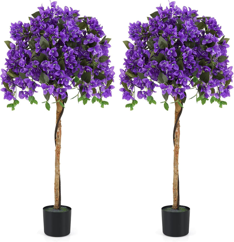 Load image into Gallery viewer, Goplus 53” Bougainvillea Artificial Tree with 576 Flowers