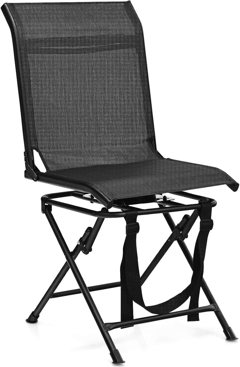Load image into Gallery viewer, Goplus Hunting Chair, 360-Degree Swivel Hunting Blind Chair with Carrying Strap