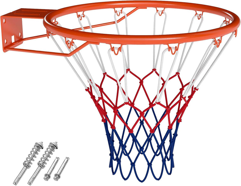 Load image into Gallery viewer, Goplus 18" Replacement Basketball Rim with All Weather Net & Dual-spring