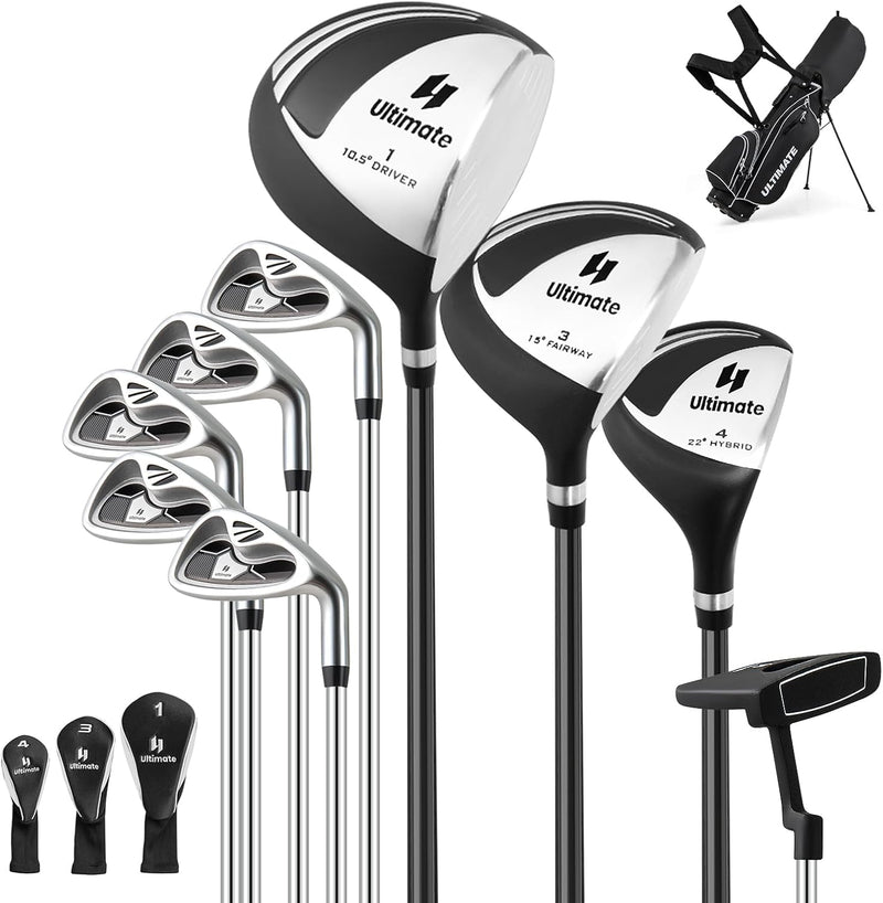 Load image into Gallery viewer, Goplus Complete Golf Club Set for Men, 9 Pieces Golf Clubs with Stand Bag, Men's Right Handed