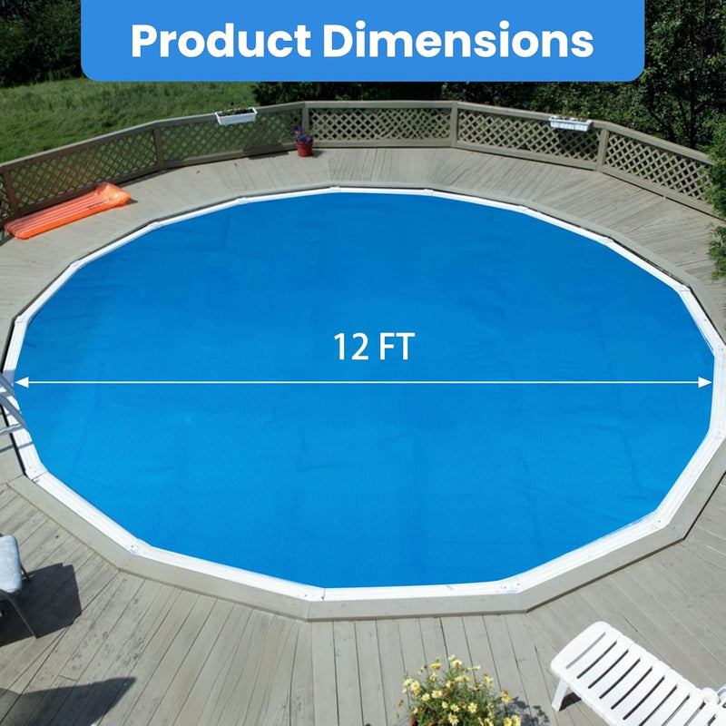 Load image into Gallery viewer, Goplus 8FT / 12FT Round Solar Pool Cover | Heavy-Duty Thermal Insulating Bubble Wrap Cover