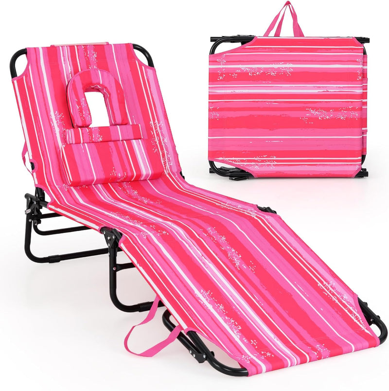 Load image into Gallery viewer, Goplus Beach Chaise Lounge Chair