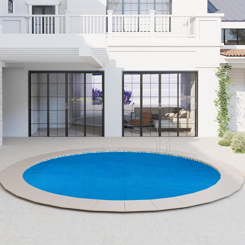 Load image into Gallery viewer, Goplus 8FT / 12FT Round Solar Pool Cover | Heavy-Duty Thermal Insulating Bubble Wrap Cover