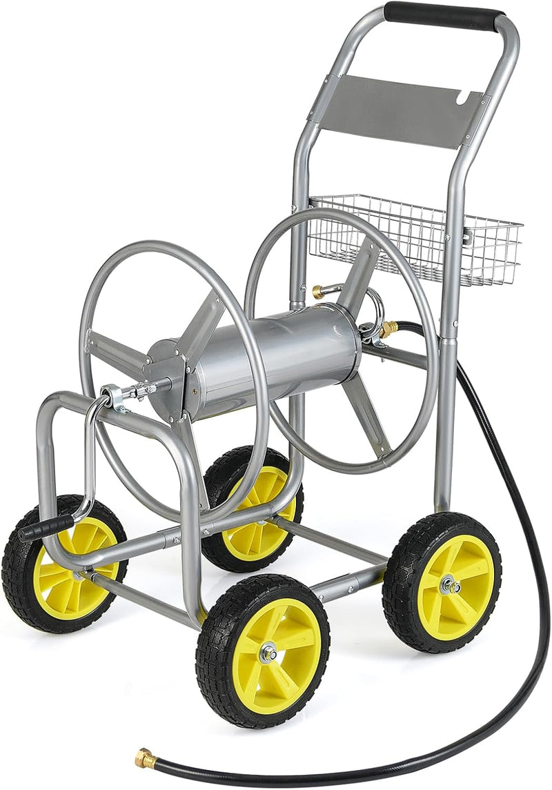 Load image into Gallery viewer, Goplus Garden Hose Reel Cart | 300 FT of 5/8" Large Capacity