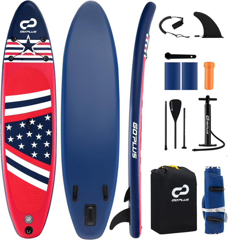 Load image into Gallery viewer, Goplus Inflatable Stand Up Paddle Board, 10FT SUP