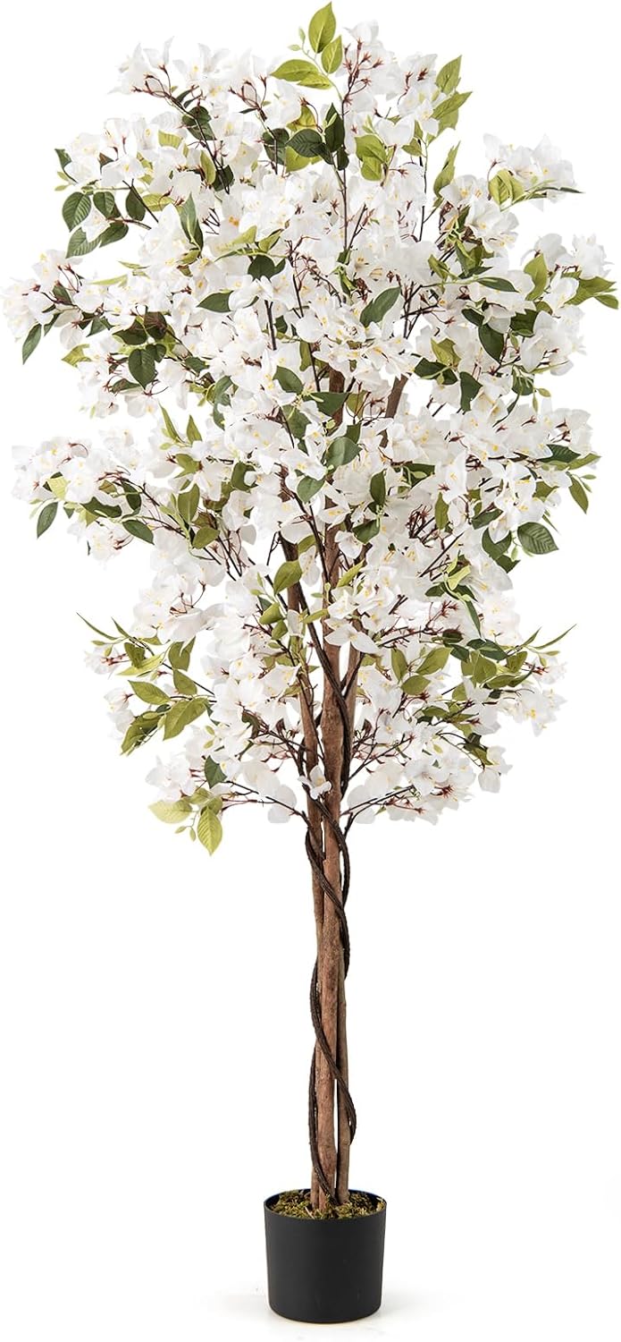 Load image into Gallery viewer, Goplus 6 FT Bougainvillea Artificial Tree Artificial Plants for Indoor Decor