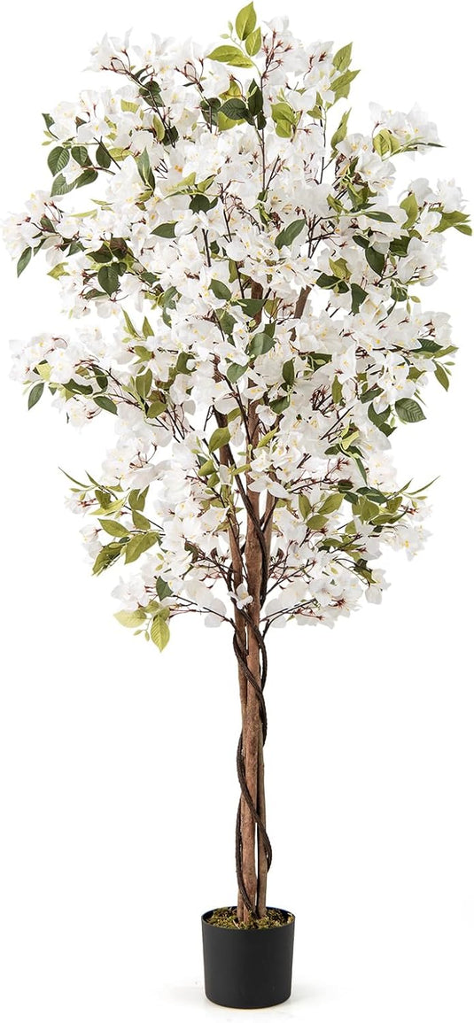 Goplus 6 FT Bougainvillea Artificial Tree Artificial Plants for Indoor Decor