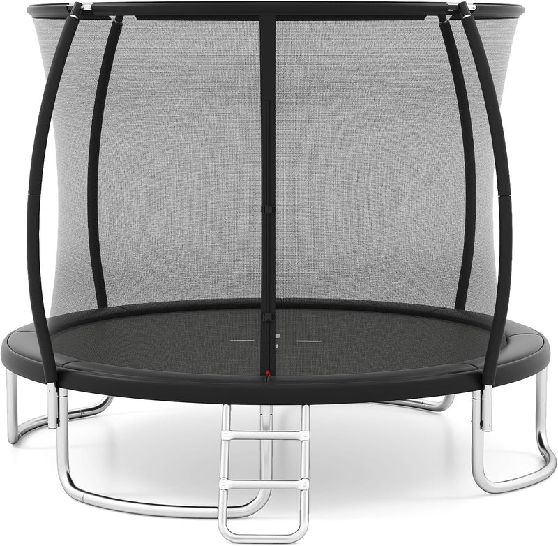 Load image into Gallery viewer, Goplus 8FT 10FT 12FT ASTM Approved Heavy-Duty Recreational Kids Trampoline w/Safety Enclosure Net